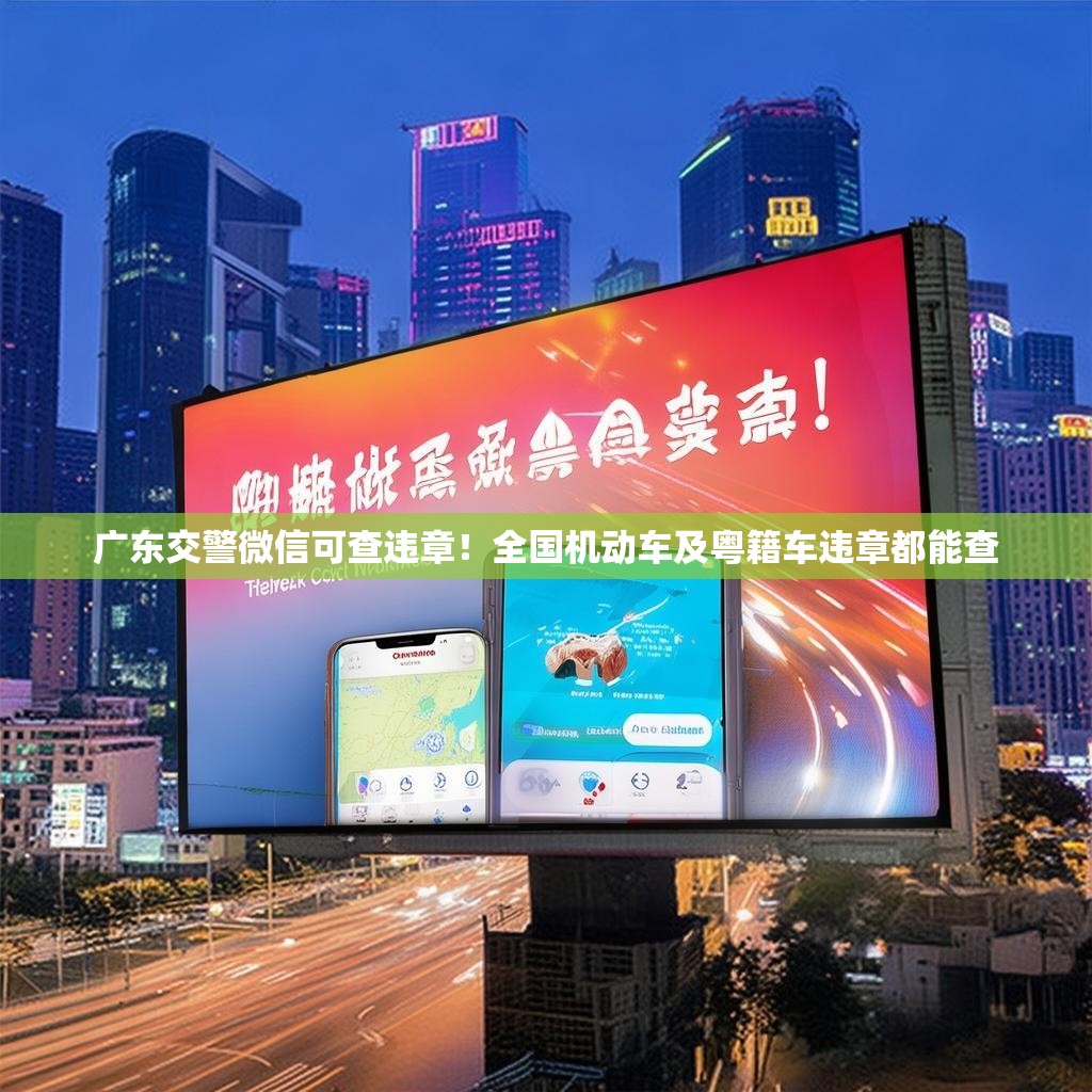广东交警微信可查违章！全国机动车及粤籍车违章都能查