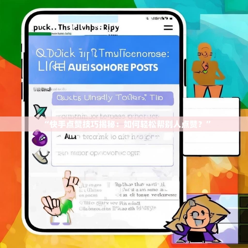 “快手点赞技巧揭秘:如何轻松帮别人点赞?”