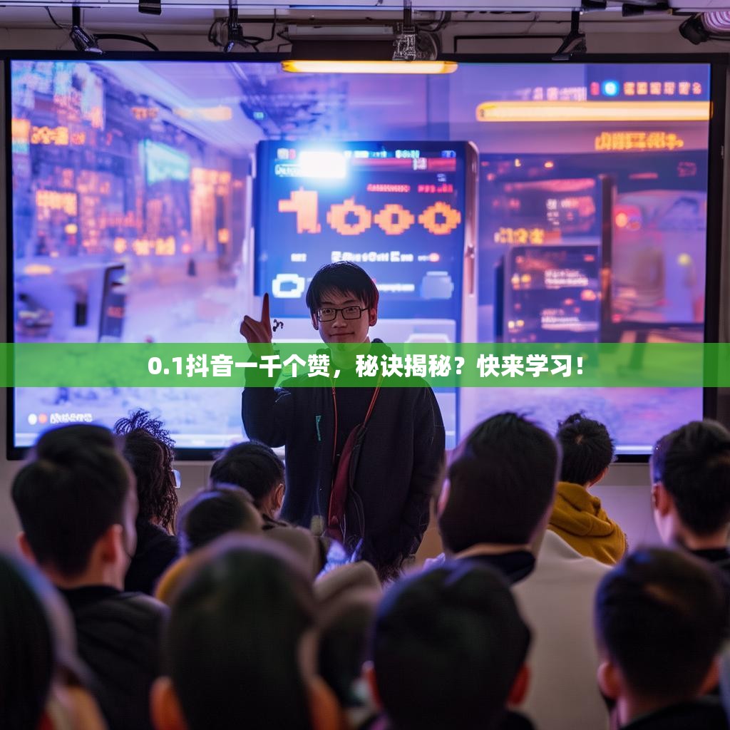 0.1抖音一千个赞,秘诀揭秘?快来学习!
