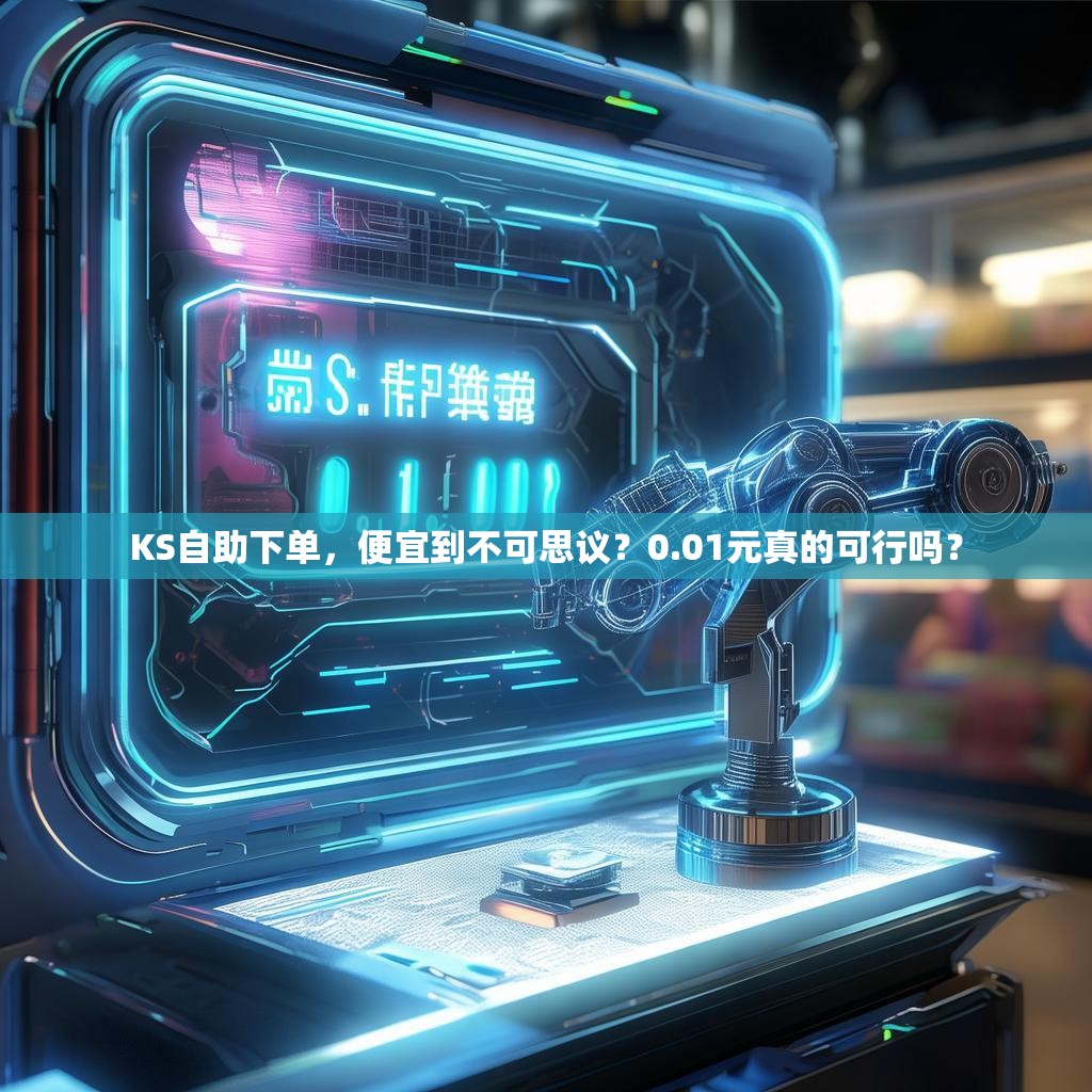 KS自助下单，便宜到不可思议？0.01元真的可行吗？