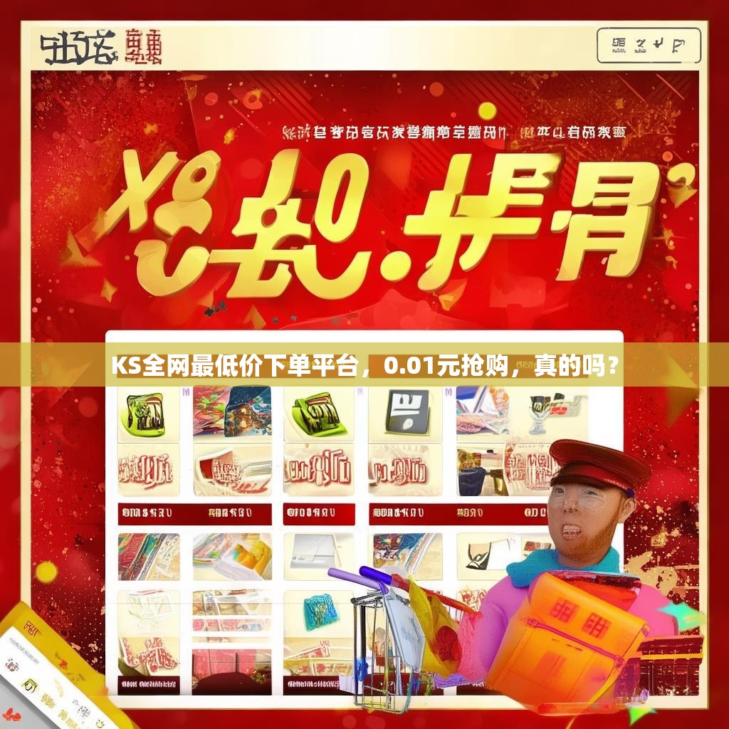 KS全网最低价下单平台，0.01元抢购，真的吗？