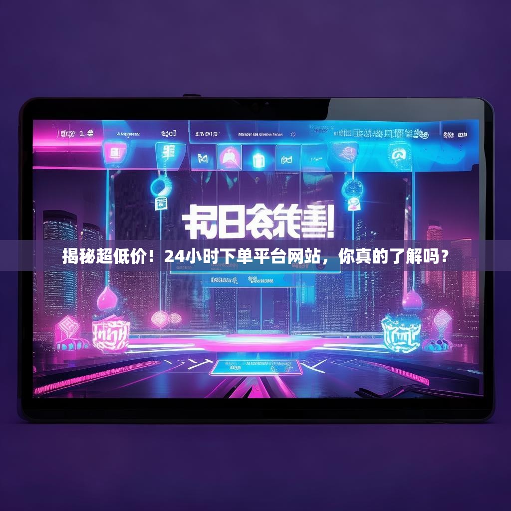 揭秘超低价！24小时下单平台网站，你真的了解吗？