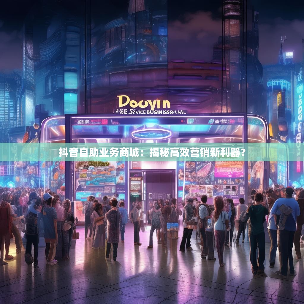 抖音自助业务商城：揭秘高效营销新利器？