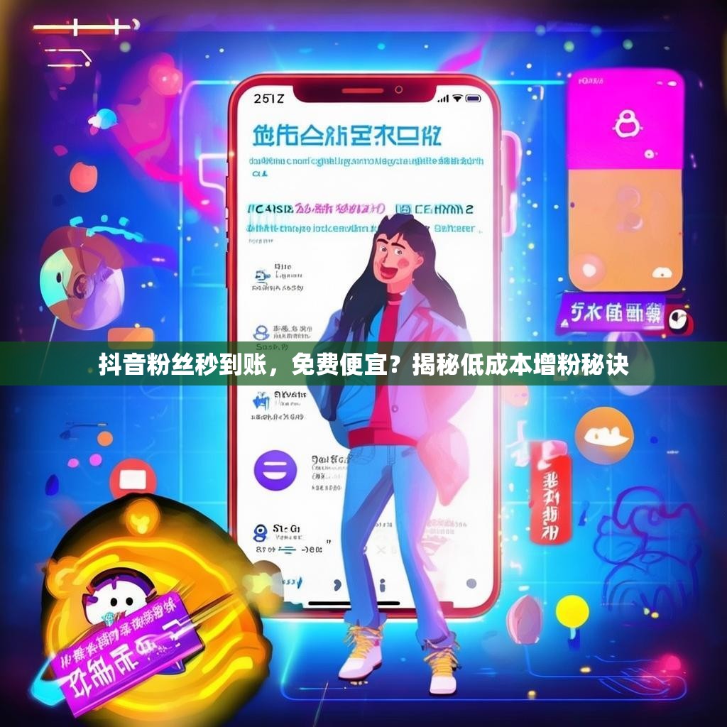 抖音粉丝秒到账，免费便宜？揭秘低成本增粉秘诀