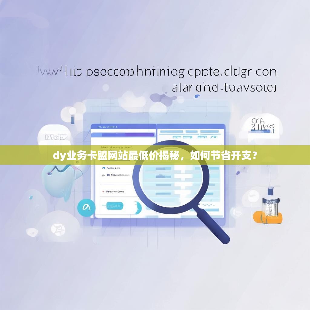 dy业务卡盟网站最低价揭秘,如何节省开支?