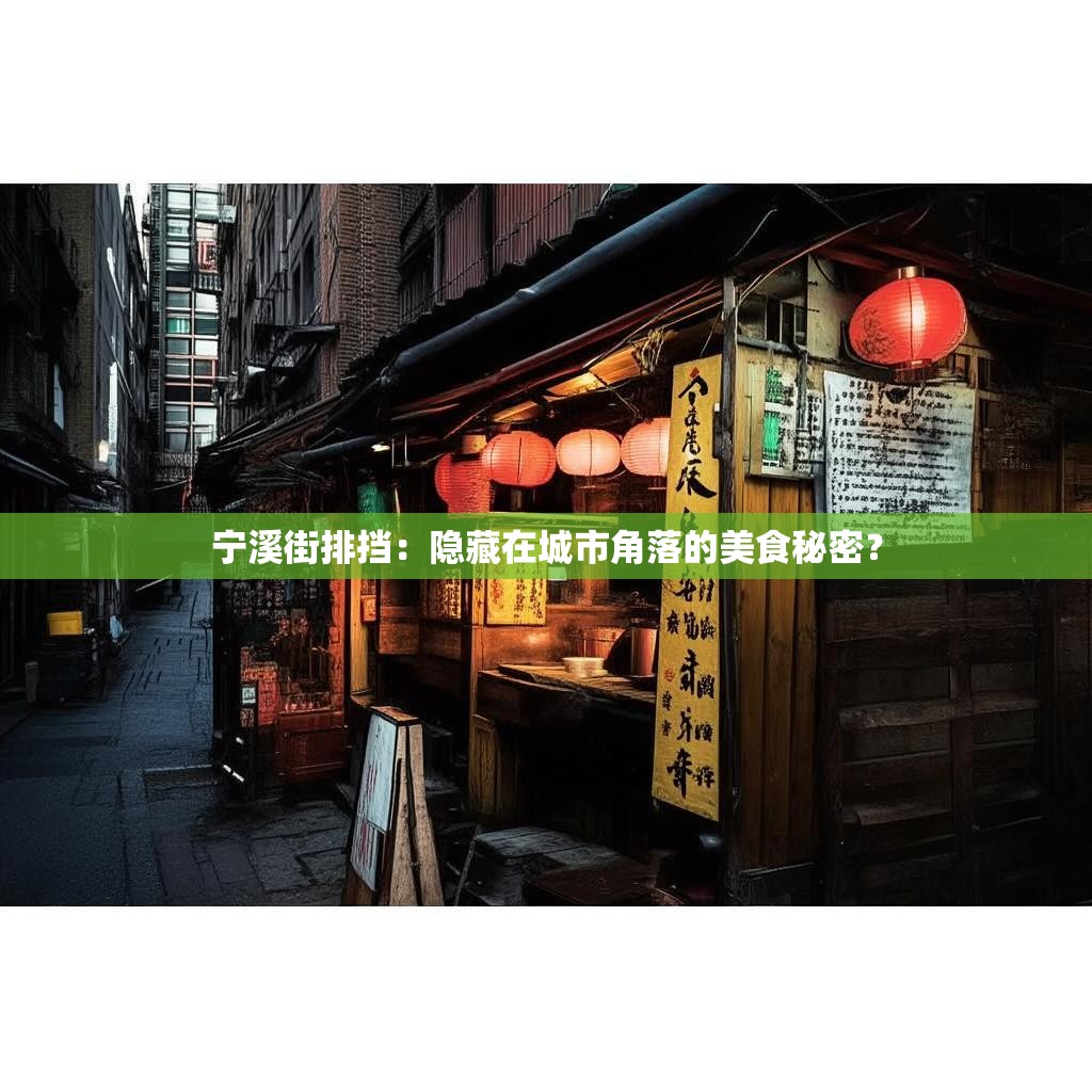 宁溪街排挡:隐藏在城市角落的美食秘密?