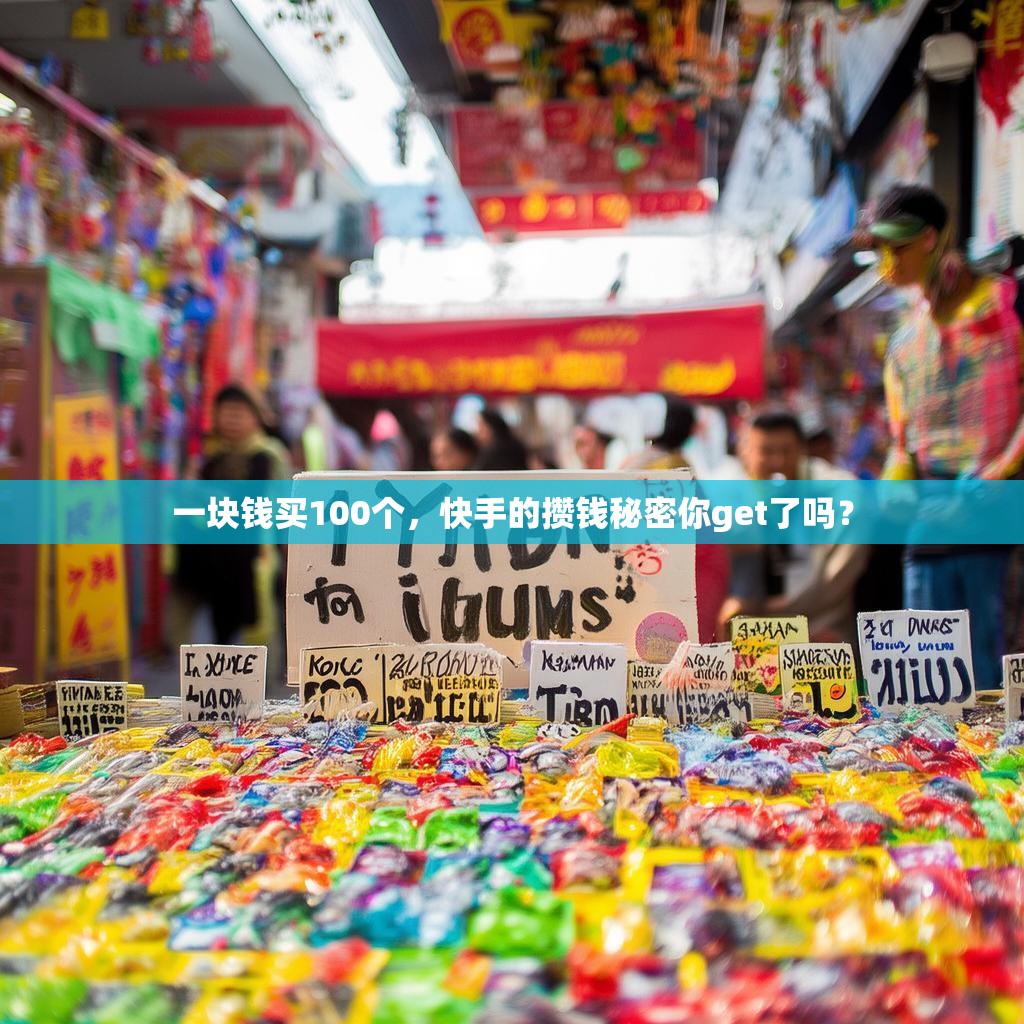 一块钱买100个，快手的攒钱秘密你get了吗？