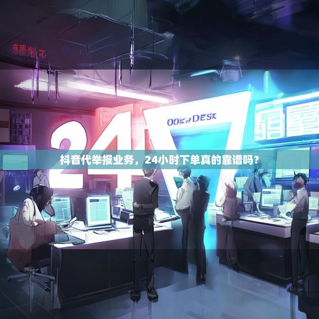 抖音代举报业务，24小时下单真的靠谱吗？
