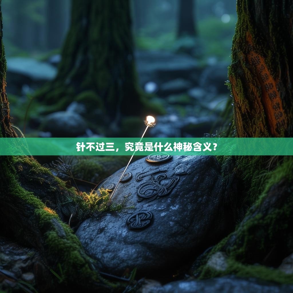 详细阅读:针不过三,究竟是什么神秘含义? 针不过三,究竟是什么神秘含义?