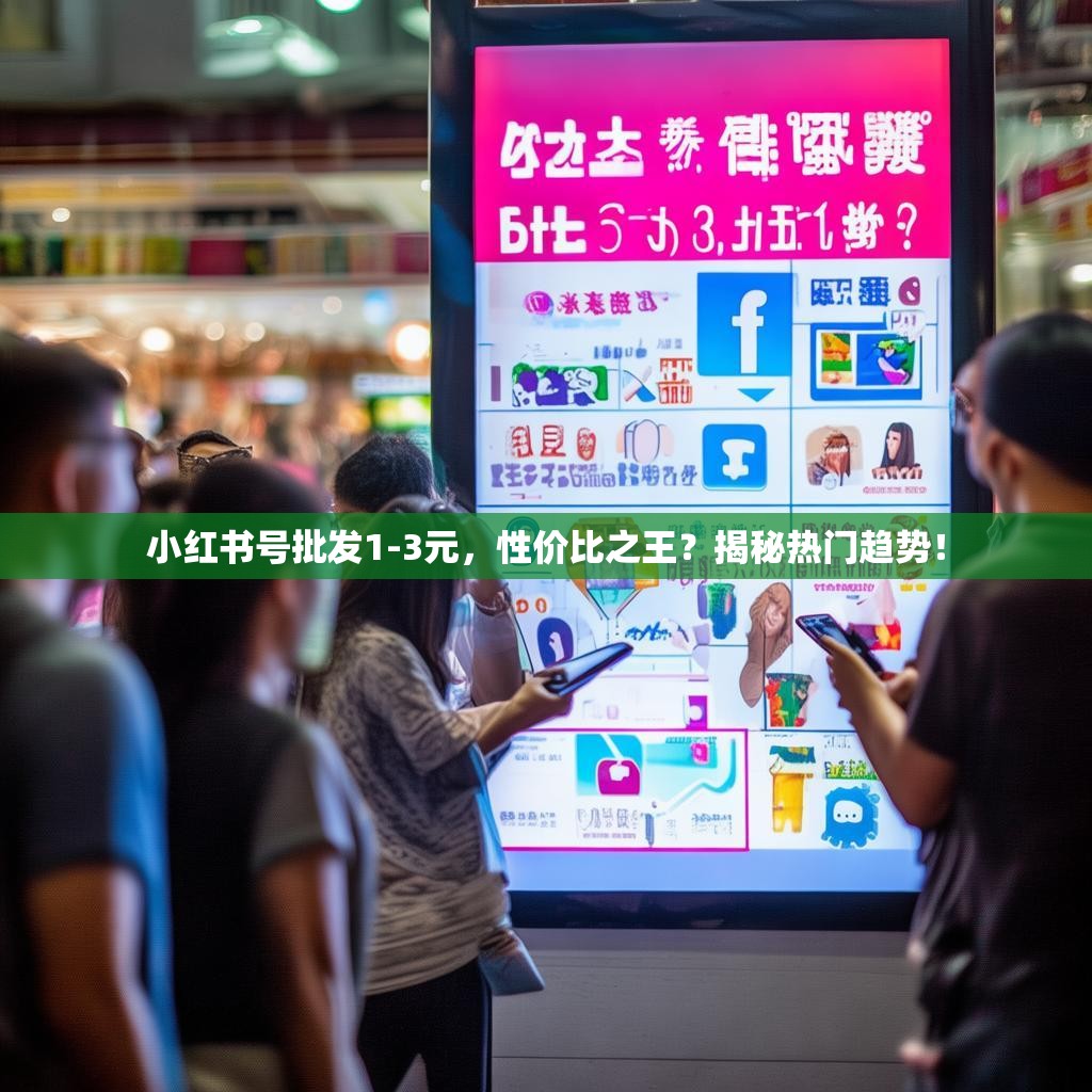 小红书号批发1-3元,性价比之王?揭秘热门趋势!