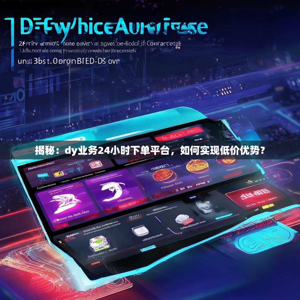 揭秘：dy业务24小时下单平台，如何实现低价优势？