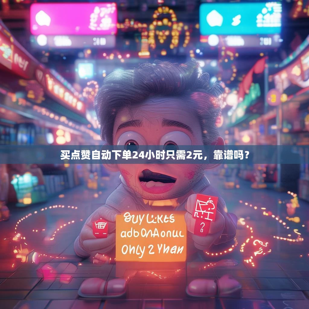 买点赞自动下单24小时只需2元,靠谱吗?