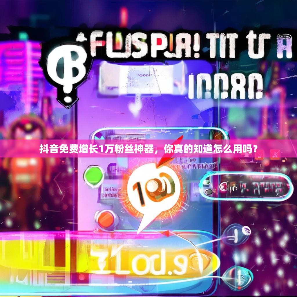 抖音免费增长1万粉丝神器,你真的知道怎么用吗?