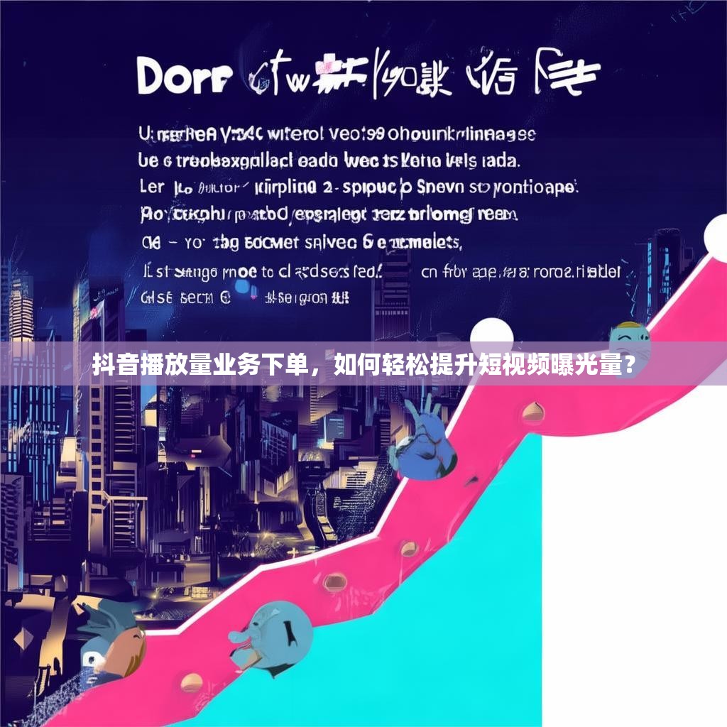 抖音播放量业务下单，如何轻松提升短视频曝光量？